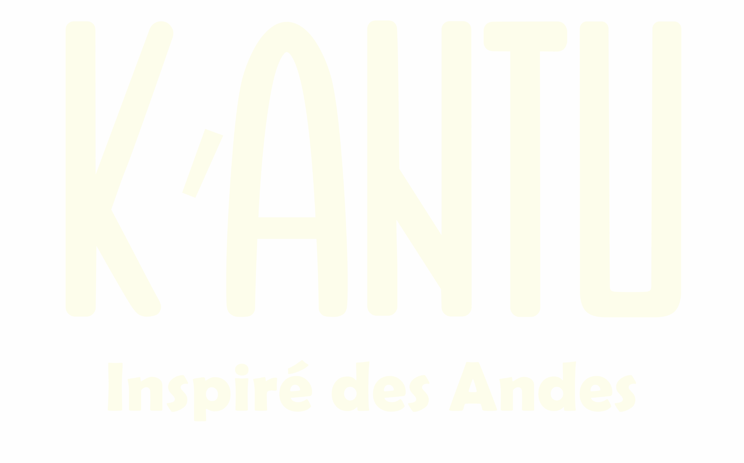 Logo Kantu Inspiré des Andes blanc