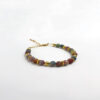Bracelet avec pierres de tourmaline multi couleur