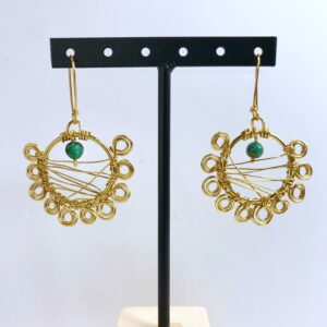 Boucles d’oreilles dorées