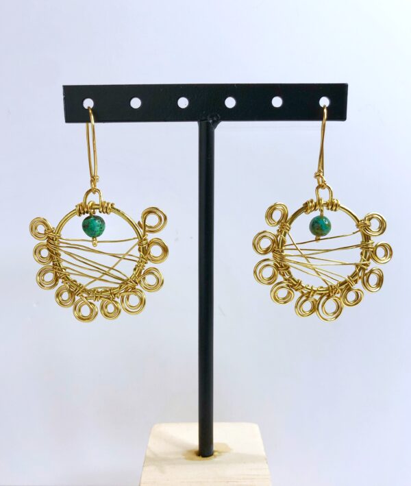 Boucles d’oreilles dorées