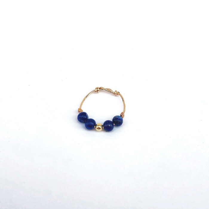 Bague fine avec une pierre d'Amazonite (Copie)