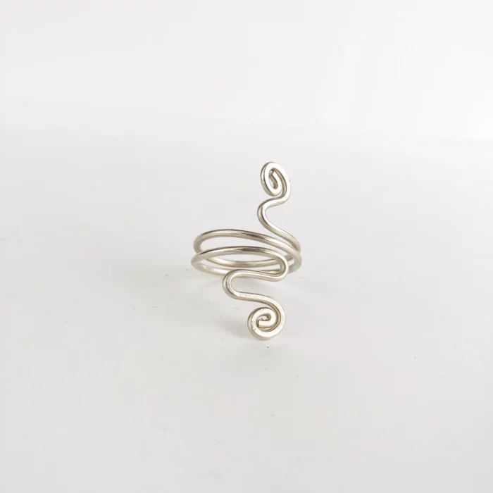 Bague serpent en argent