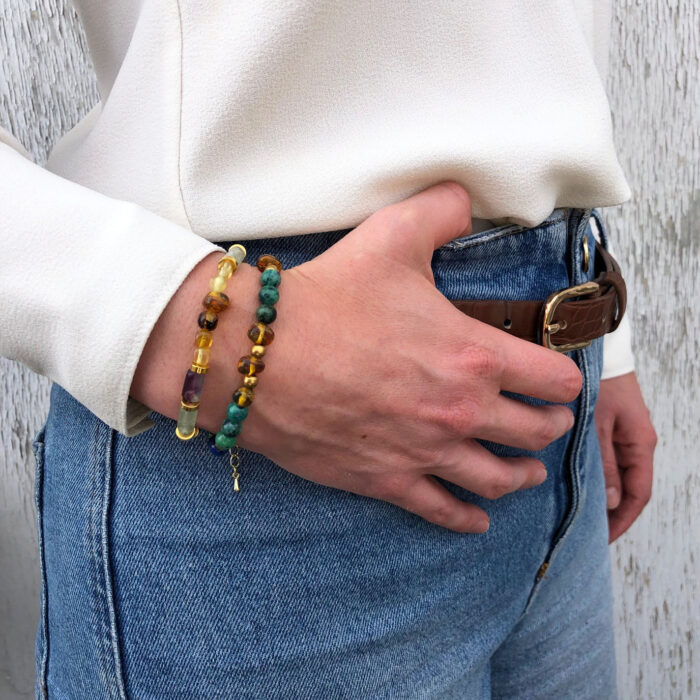 Bracelets guayacan portés